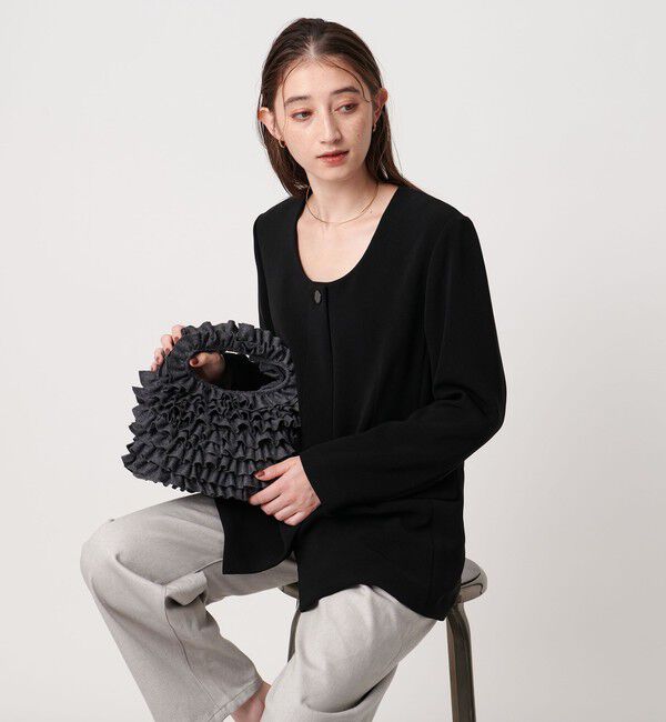 UNITED ARROWS「フリル ワンハンドルバッグ」|ハンドバッグ|