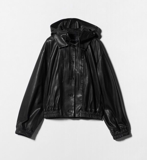 AEWEN MATOPH「＜AEWEN MATOPH＞フードラムレザーブルゾン ‐2WAY‐」|その他|