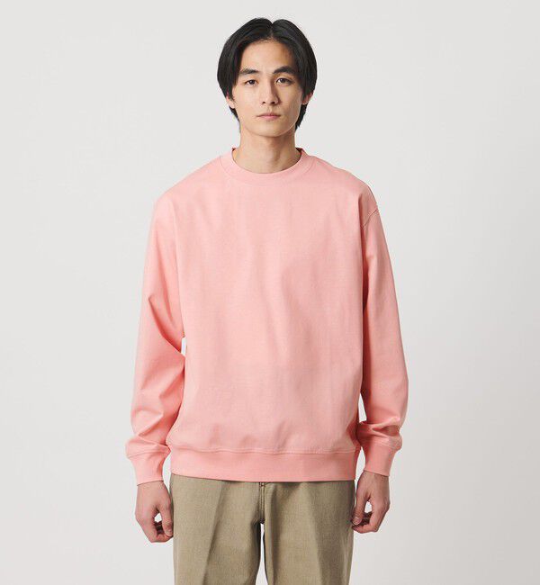 UNITED ARROWS「ポンチ ロングスリーブ スウェット ー抗菌防臭・接触冷感ー」|Tシャツ・カットソー|LT.PINK