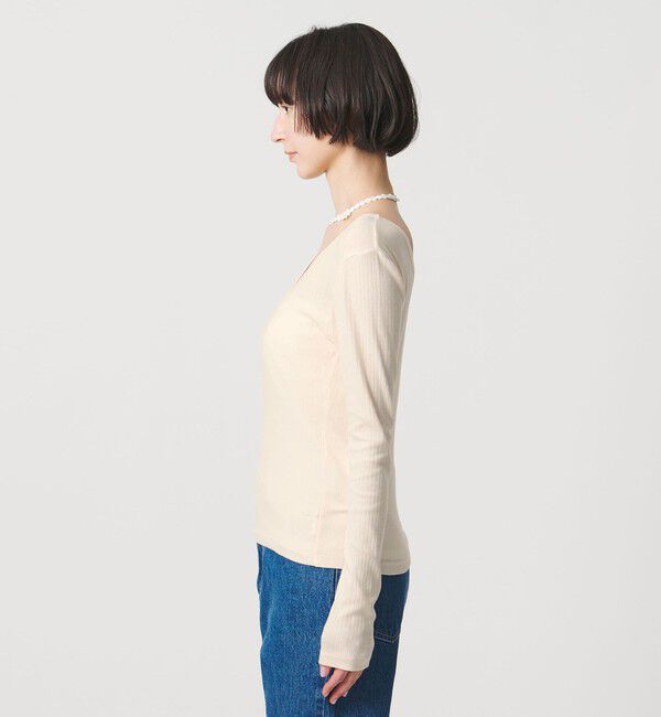 UNITED ARROWS「Uネック ロングスリーブ Tシャツ」|Tシャツ・カットソー|