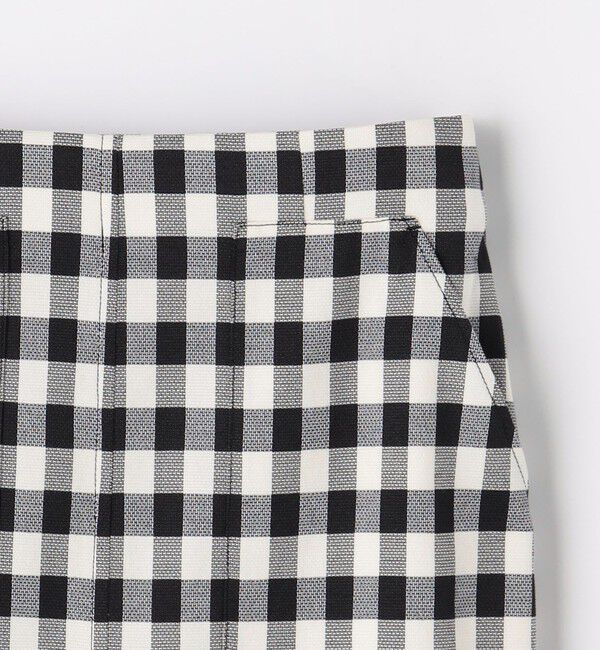 UNITED ARROWS green label relaxing「［size SHORTあり］キチントボトムス Iライン スリム タイト スカート ギンガムチェック」|タイト|