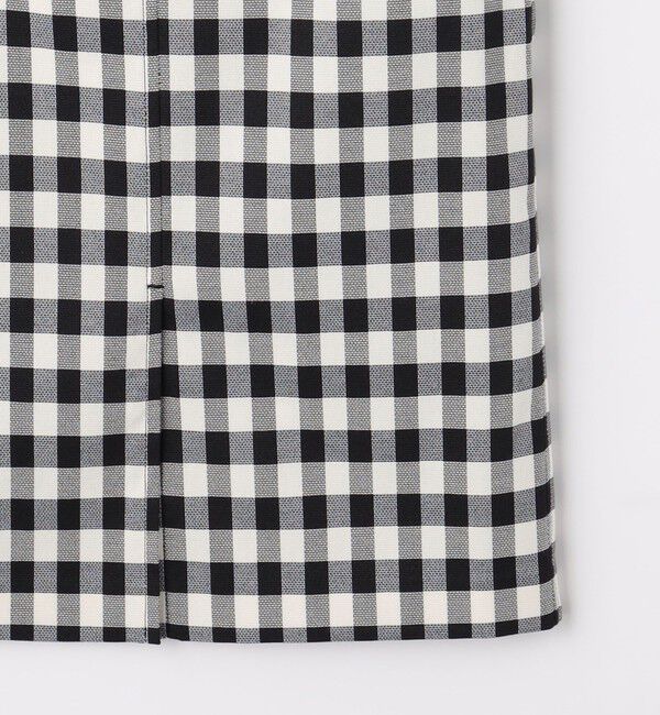 UNITED ARROWS green label relaxing「［size SHORTあり］キチントボトムス Iライン スリム タイト スカート ギンガムチェック」|タイト|