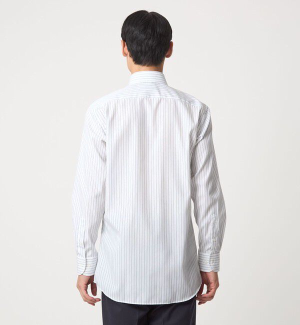 UNITED ARROWS green label relaxing「コットン ピンストライプ タブカラー ドレスシャツ -イージーアイロン-」|シャツ・ブラウス|