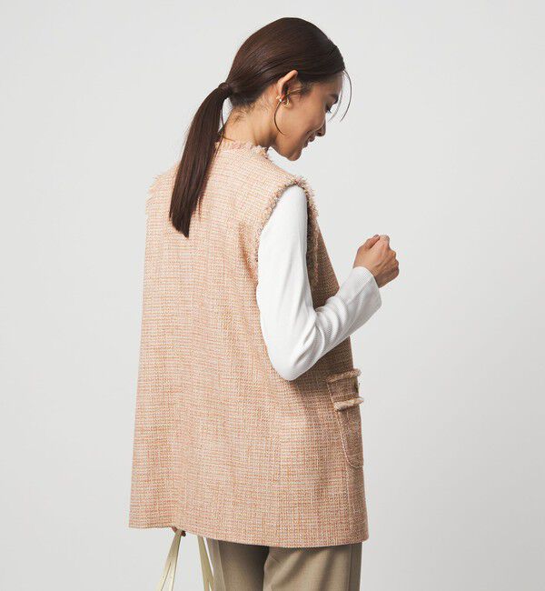 UNITED ARROWS green label relaxing「［size SHORTあり］ライト ツイードライク ジレ」|ベスト・ジレ|