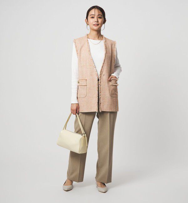 UNITED ARROWS green label relaxing「［size SHORTあり］ライト ツイードライク ジレ」|ベスト・ジレ|