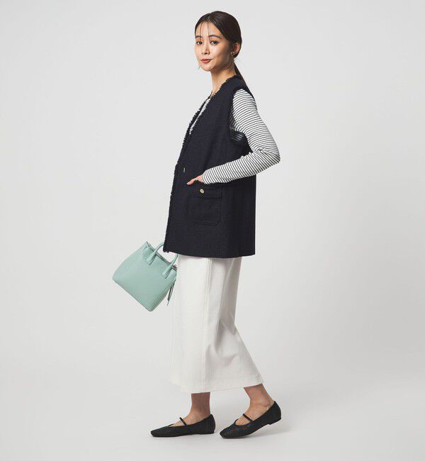 UNITED ARROWS green label relaxing「［size SHORTあり］ライト ツイードライク ジレ」|ベスト・ジレ|