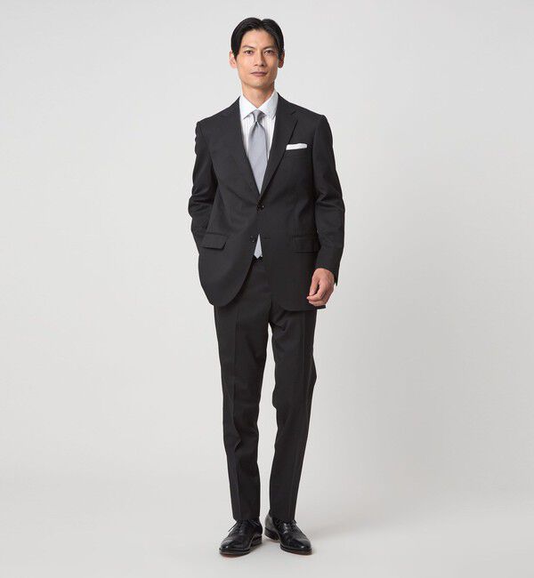 UNITED ARROWS green label relaxing「MODERATION SUIT 2B HC/BW- モデレーション スーツ ジャケット ＆ パンツ 上下セット 裾仕上げ済 -ストレッ」|スーツ|