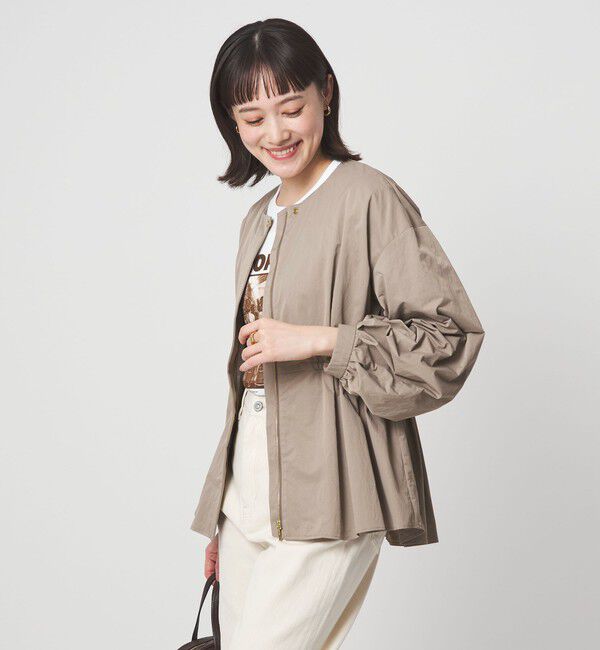 UNITED ARROWS green label relaxing「［size SHORTあり］ウエスト ギャザー ブルゾン」|ブルゾン・スタジャン|