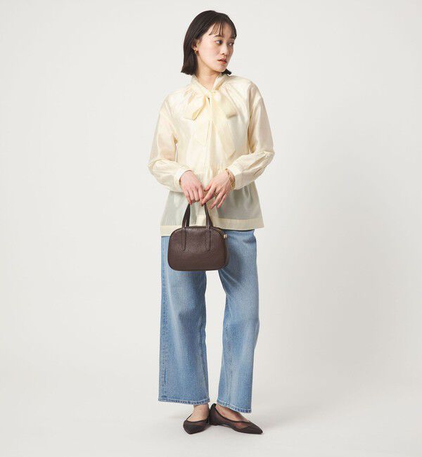 UNITED ARROWS green label relaxing「【別注】＜dahl'ia＞シアー ボウタイ ブラウス」|シャツ・ブラウス|