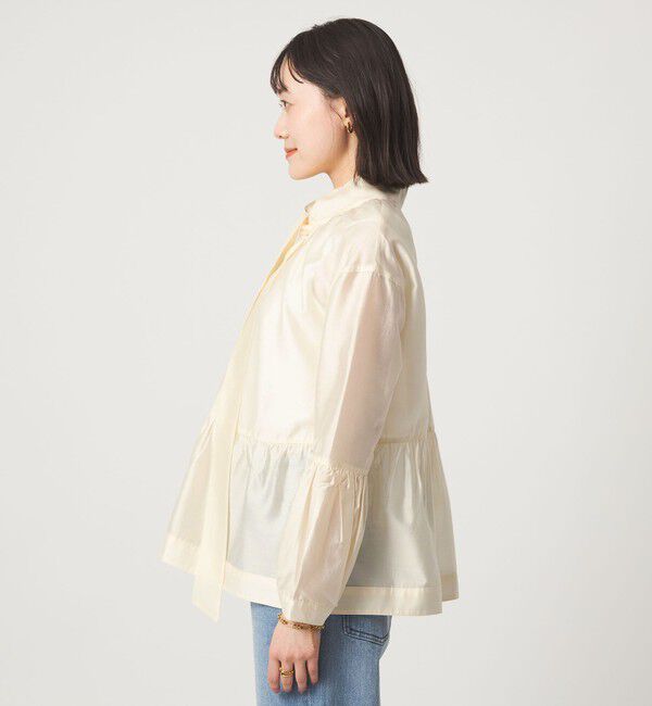 UNITED ARROWS green label relaxing「【別注】＜dahl'ia＞シアー ボウタイ ブラウス」|シャツ・ブラウス|