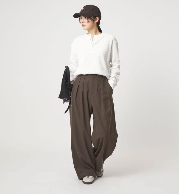 UNITED ARROWS green label relaxing「【WEB限定】＜at ease＞オルマイ スラックス ウォッシャブル ストレッチ UVカット」|スラックス|