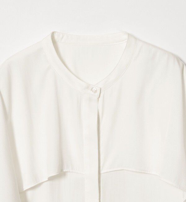 BEAUTY&YOUTH UNITED ARROWS「【WEB限定 Wardrobe DAILY MINIMAL】フリルレイヤーブラウス ウォッシャブル」|シャツ・ブラウス|