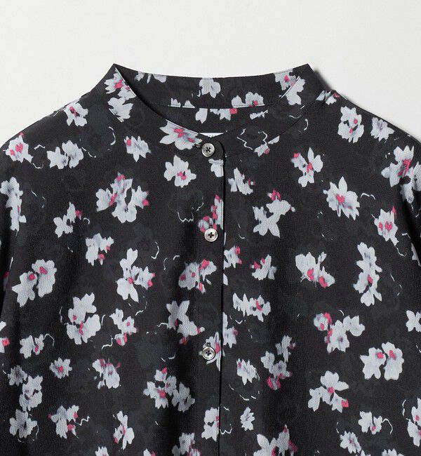 BEAUTY&YOUTH UNITED ARROWS「フラワープリント バンドカラーシャツ ウォッシャブル」|シャツ・ブラウス|