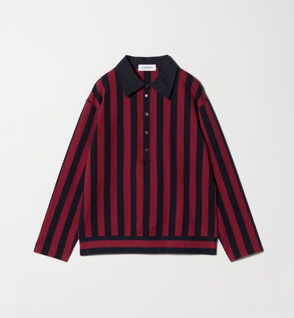 ATTISESSION「＜ATTISESSION＞コットン ストライプ ラガー シャツ」|ポロシャツ|