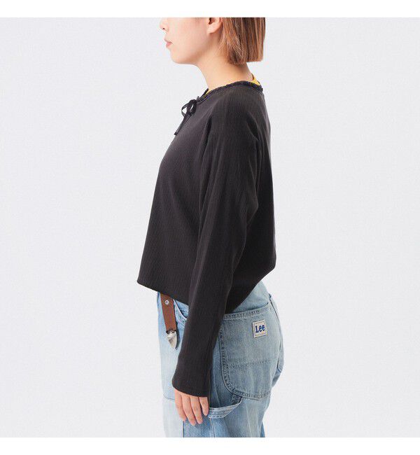 BEAMSBOY「ヘンリーネック レース カーディガン」|Tシャツ・カットソー|