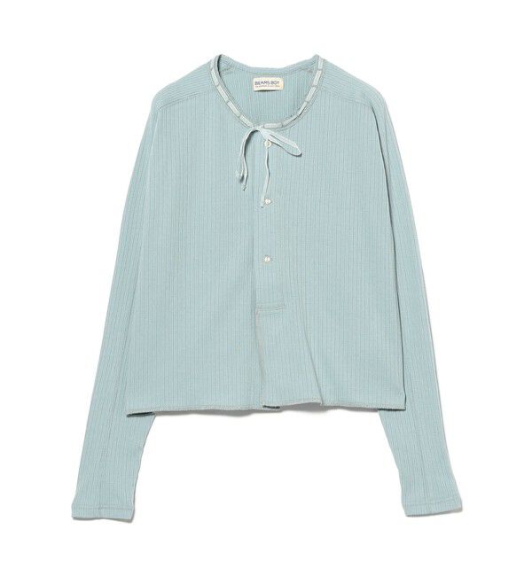 BEAMSBOY「ヘンリーネック レース カーディガン」|Tシャツ・カットソー|