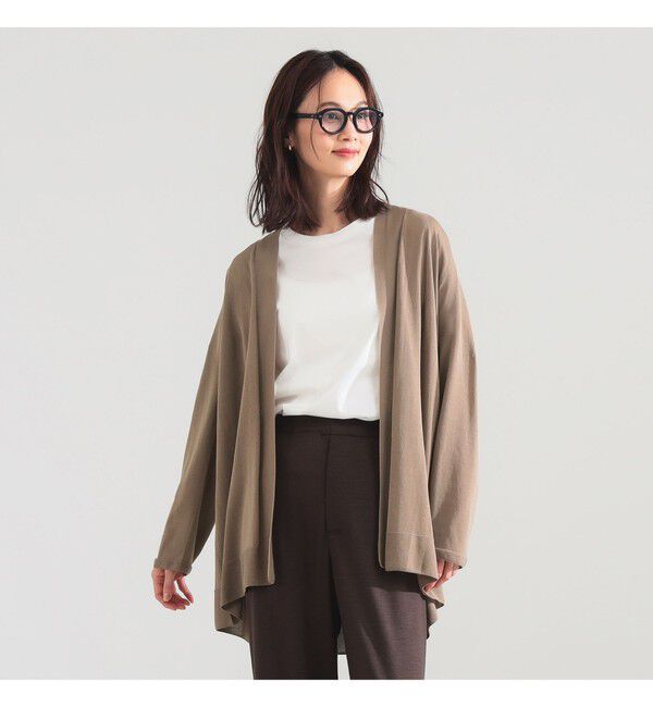 Demi-Luxe BEAMS 「18ゲージ コットンアセテート ロングカーディガン」|ニット・セーター|