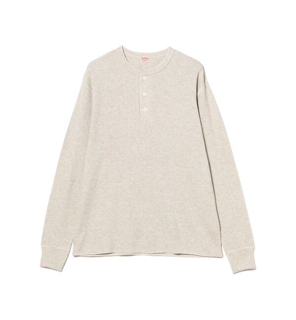 BEAMS PLUS「【別注】Healthknit / Honeycomb Thermal Henry Neck Long Sleeve T-shirt」|Tシャツ・カットソー|