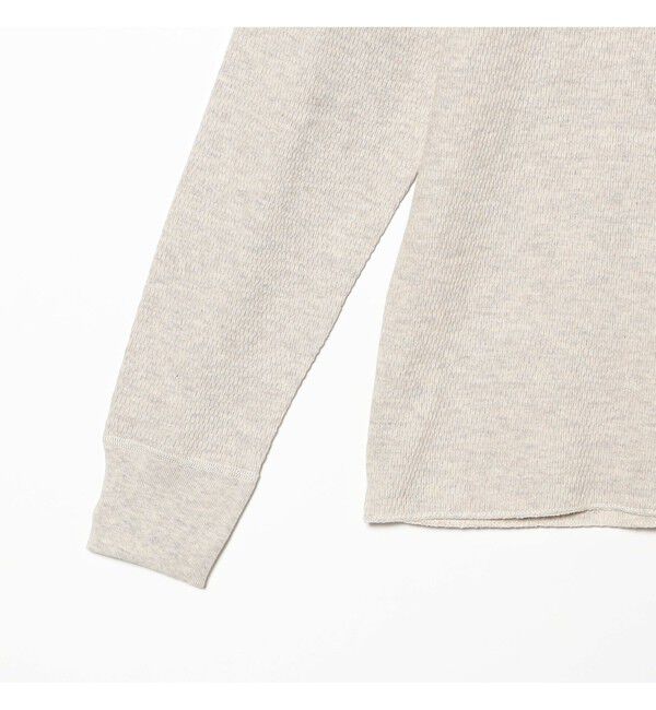 BEAMS PLUS「【別注】Healthknit / Honeycomb Thermal Henry Neck Long Sleeve T-shirt」|Tシャツ・カットソー|