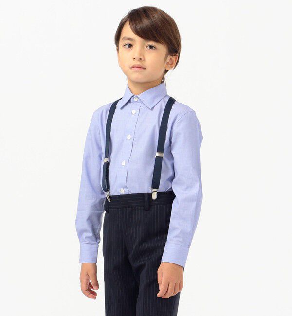 SHIPS KIDS「SHIPS KIDS:無地 レギュラーカラー シャツ(100～130cm)」|シャツ・ブラウス|