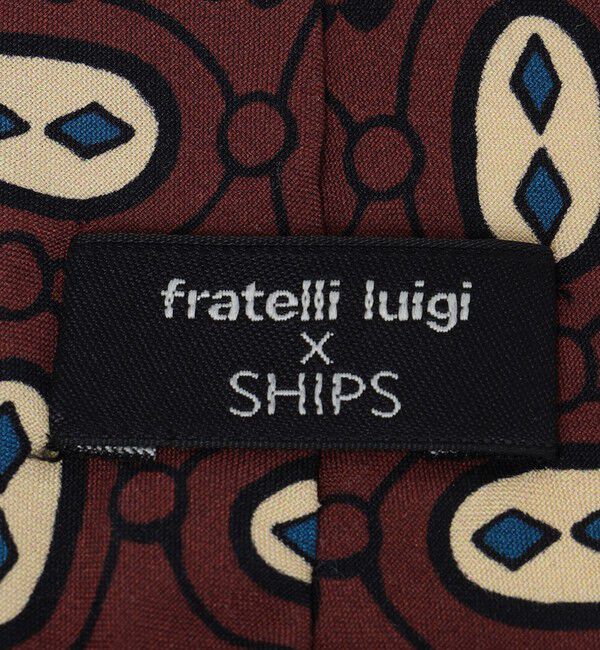 SHIPS「Fratelli Luigi: シルク プリント チェーン ネクタイ」|ネクタイ・蝶ネクタイ|