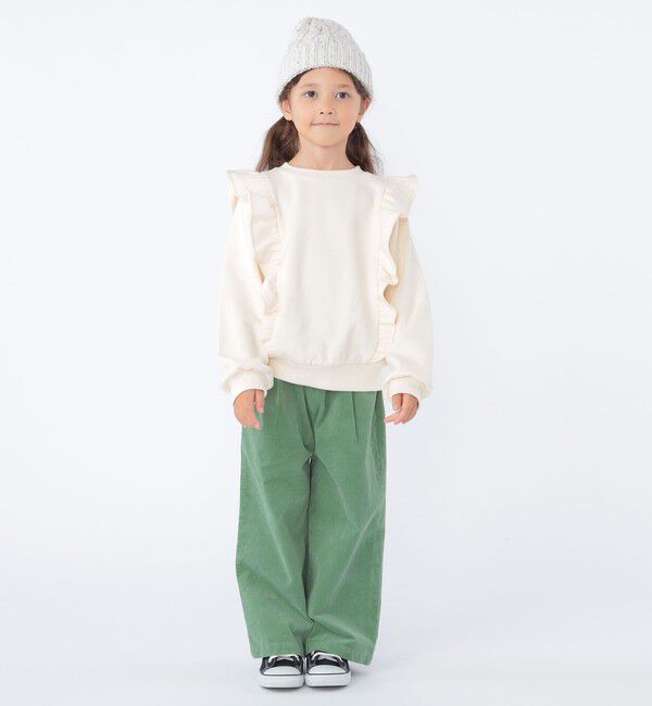 SHIPS KIDS「SHIPS KIDS:100～130cm / コーデュロイ ストラップ ワイド パンツ」|その他|