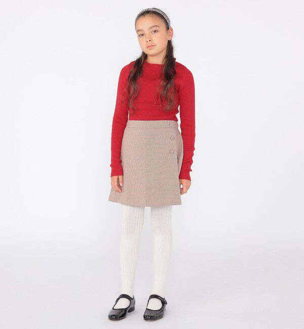 SHIPS KIDS「SHIPS KIDS:140～150cm / ラップ キュロット」|キュロット|