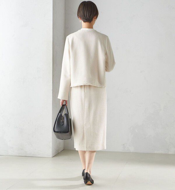 SHIPS for women「〈セレモニー対応可〉スラブ ツイード タイト スカート（セットアップ対応）」|タイト|