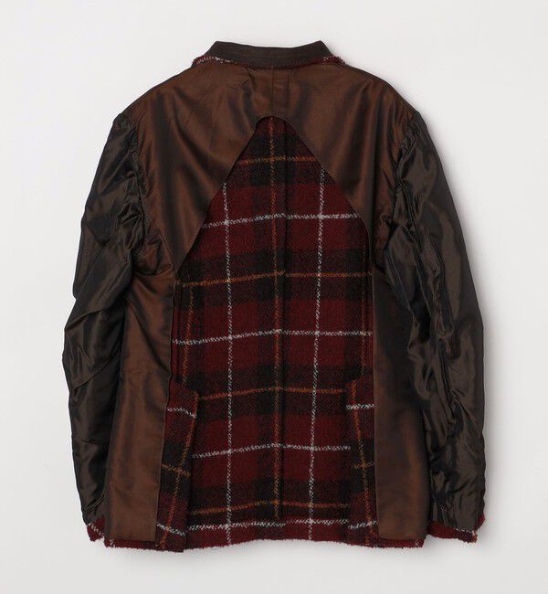 SHIPS「GIANFRANCO BOMMEZZADRI: ブークレ タータンチェック ジャケット」|テーラードジャケット|