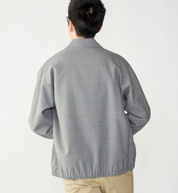 SHIPS「SHIPS: 〈手洗い可能・ストレッチ・防シワ〉シャツ ジップ ブルゾン」|ブルゾン・スタジャン|