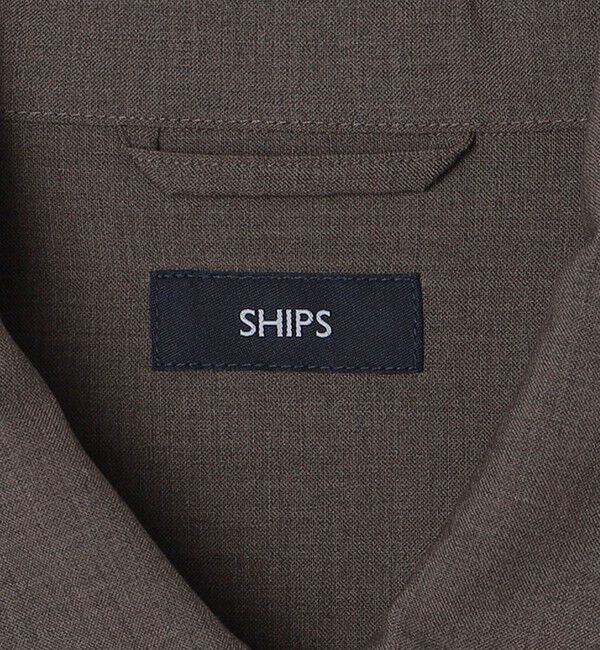SHIPS「SHIPS: 〈手洗い可能・ストレッチ・防シワ〉シャツ ジップ ブルゾン」|ブルゾン・スタジャン|