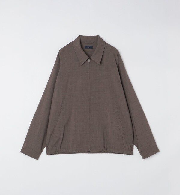 SHIPS「SHIPS: 〈手洗い可能・ストレッチ・防シワ〉シャツ ジップ ブルゾン」|ブルゾン・スタジャン|