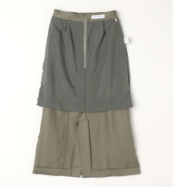 quaranciel「quaranciel:〈手洗い可能〉ツイル ギャザー タイト スカート（セットアップ対応）」|スカート|