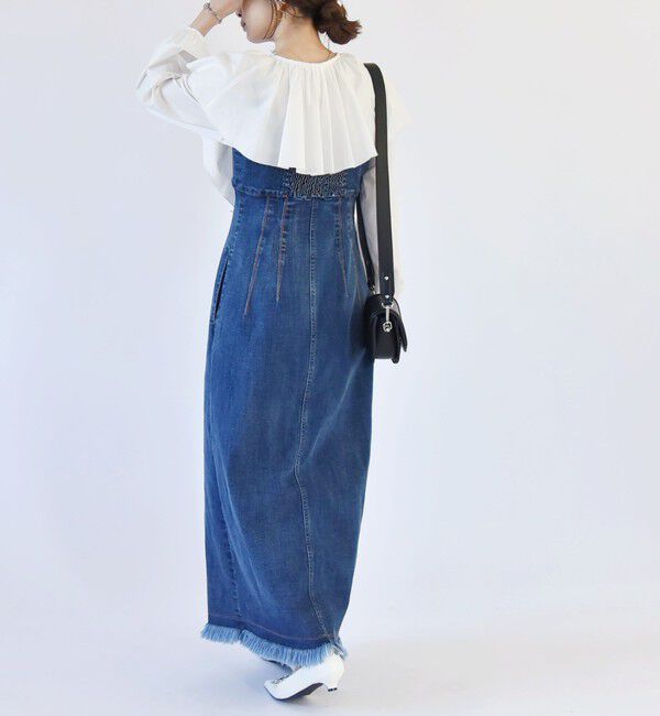 quaranciel「quaranciel:〈手洗い可能〉ラッフル ビッグカラー ブラウス」|シャツ・ブラウス|