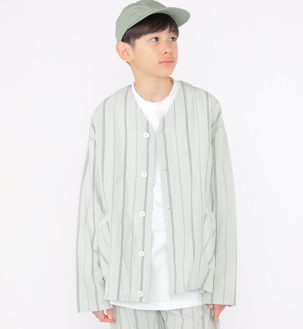 SHIPS KIDS「SHIPS KIDS:140～160cm / カラーレス ワークシャツ」|シャツ・ブラウス|ミント