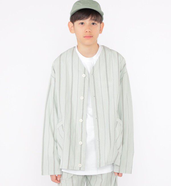 SHIPS KIDS「SHIPS KIDS:140～160cm / カラーレス ワークシャツ」|シャツ・ブラウス|