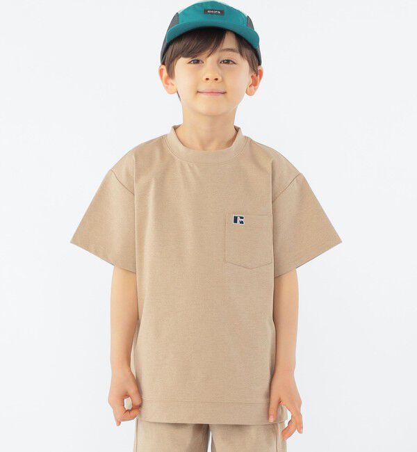 SHIPS KIDS「【SHIPS KIDS別注】RUSSELL ATHLETIC:100～130cm /〈吸水速乾/抗菌/防臭〉TEE」|Tシャツ・カットソー|