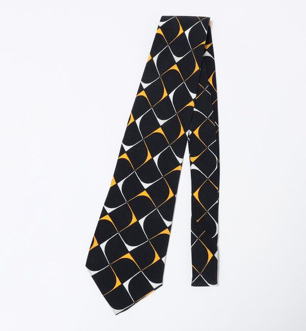 SHIPS「Fratelli Luigi: アート スクエア プリント ネクタイ」|ネクタイ・蝶ネクタイ|イエロー系