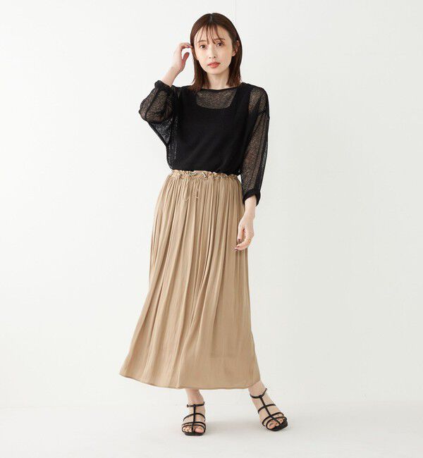 SHIPS Colors 「SHIPS Colors:〈洗濯機可能〉シアー ボーダー ドルマン トップス◇」|Tシャツ・カットソー|