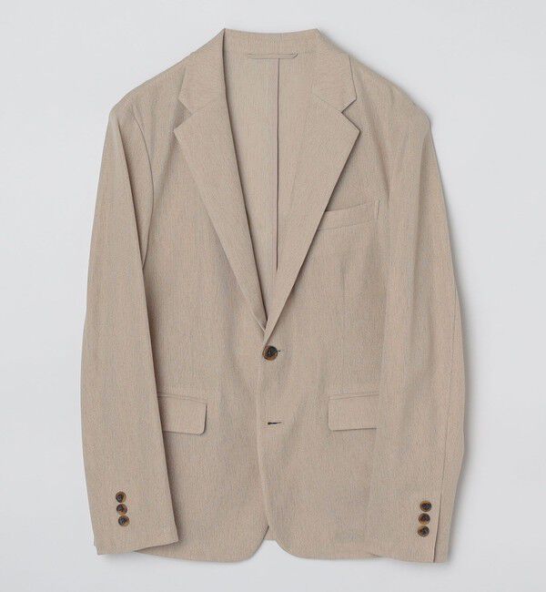 SHIPS Colors 「SHIPS Colors:シャリルジャージー 2B サマー ジャケット(セットアップ対応可能)」|テーラードジャケット|ベージュ