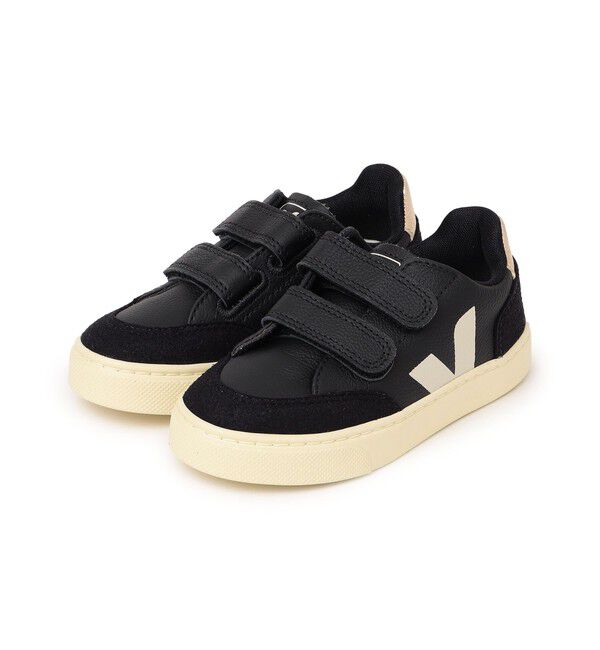 SHIPS KIDS「VEJA:V-12 CHROMEFREE LEATHER」|スニーカー|ブラック