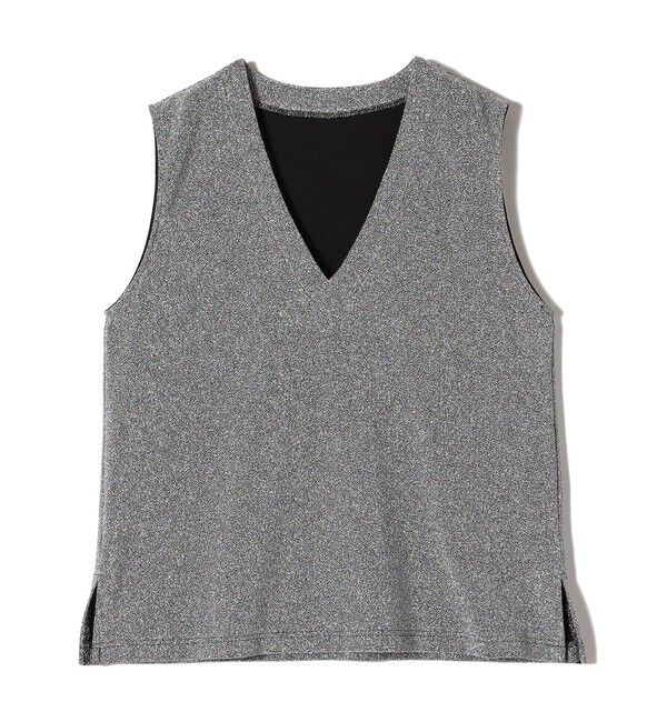 SHIPS Colors 「SHIPS Colors:〈手洗い可能〉ラメ スムース Vネック トップス◇」|その他|