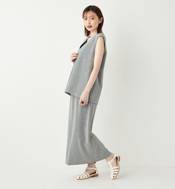 SHIPS Colors 「SHIPS Colors:〈手洗い可能〉ラメ スムース Vネック トップス◇」|その他|