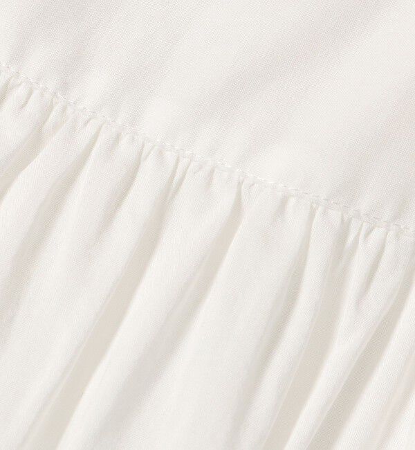 quaranciel「quaranciel:〈手洗い可能〉コットン フリルネック フレアスリーブ ブラウス」|シャツ・ブラウス|