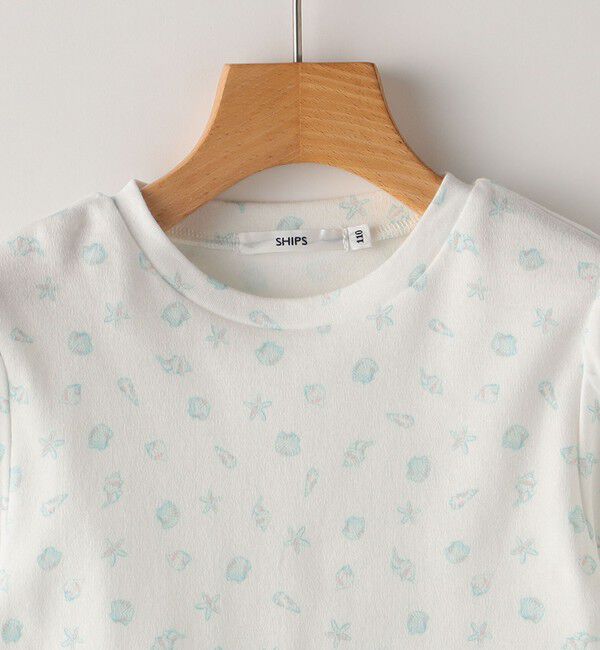 SHIPS KIDS「SHIPS KIDS:100～130cm / シェル テキスタイル 半袖 TEE」|Tシャツ・カットソー|