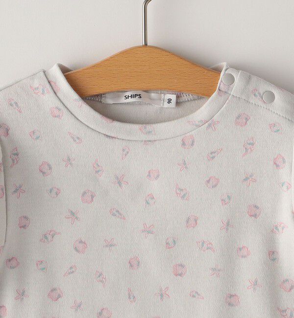SHIPS KIDS「SHIPS KIDS:80～90cm / シェル テキスタイル 半袖 TEE」|Tシャツ・カットソー|