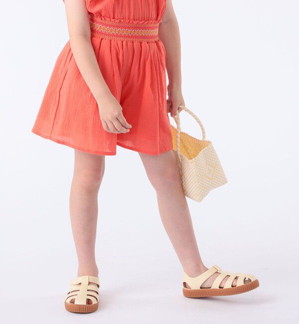 SHIPS KIDS「SHIPS KIDS:100～130cm / スモッキング キュロット」|キュロット|