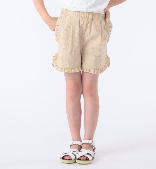 SHIPS KIDS「SHIPS KIDS:100～130cm /〈吸水速乾〉フリル ショート パンツ」|その他|
