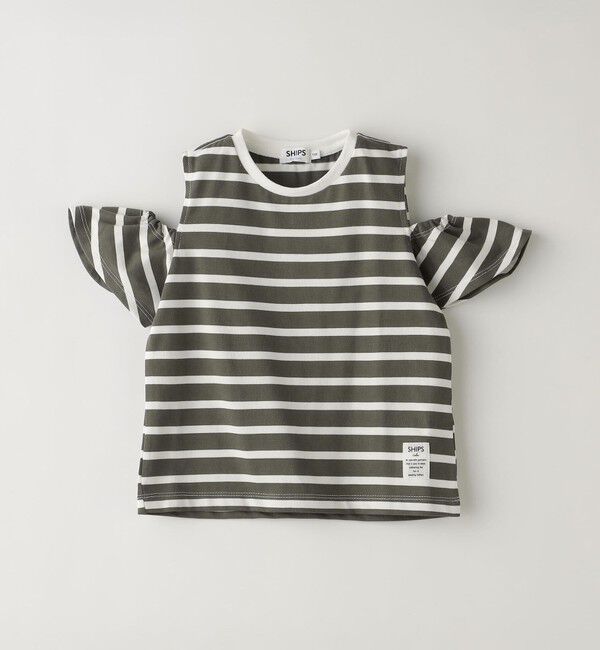 SHIPS Colors 「SHIPS Colors:〈洗濯機可能〉肩あき ボーダー TEE(100~140cm)」|Tシャツ・カットソー|