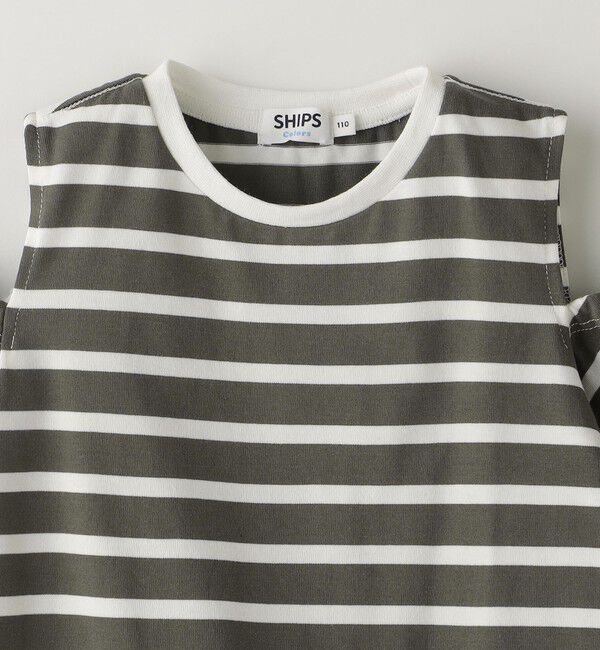 SHIPS Colors 「SHIPS Colors:〈洗濯機可能〉肩あき ボーダー TEE(100~140cm)」|Tシャツ・カットソー|